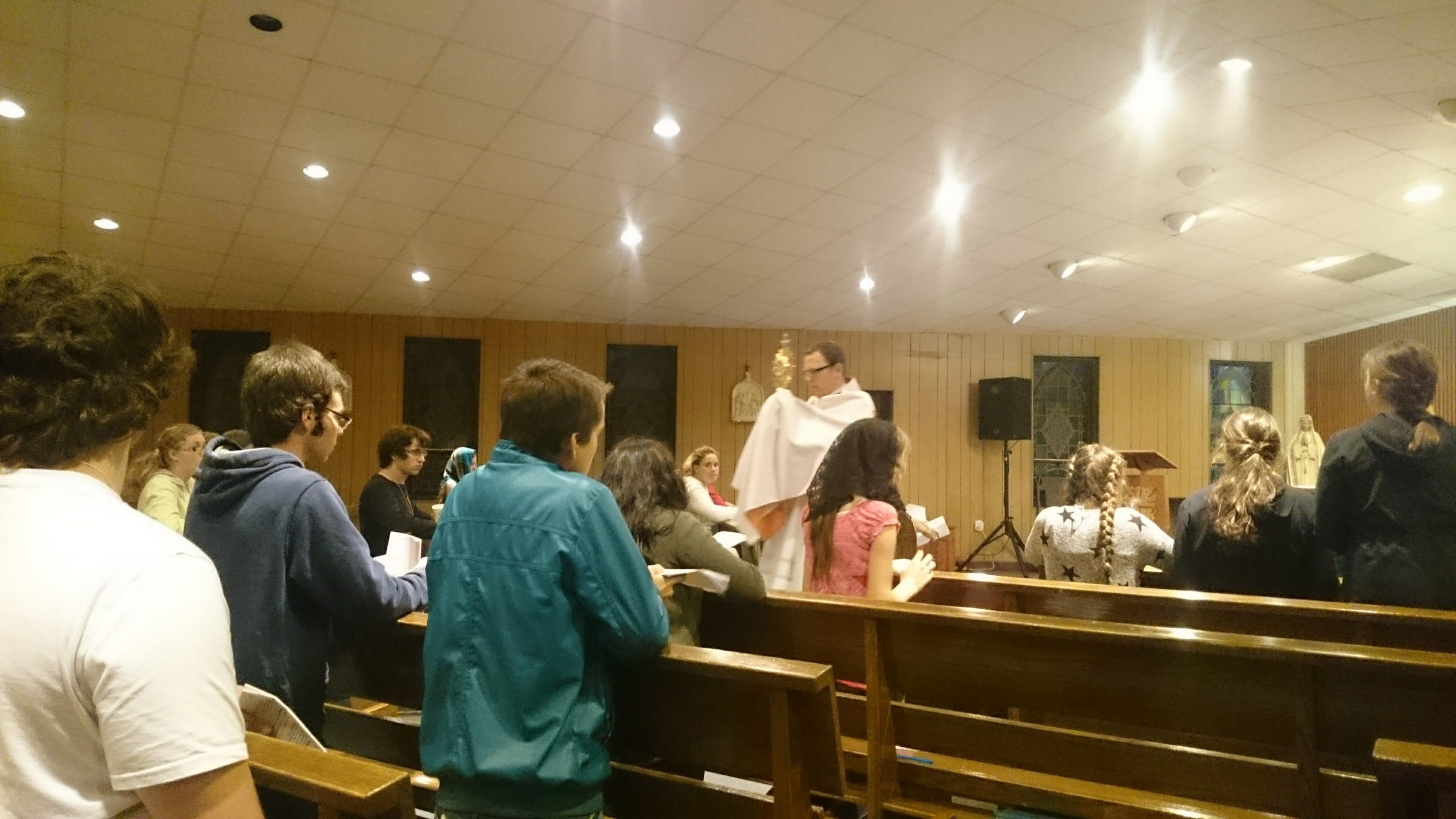 Adoration at Youth Rally – Holy Family Parish