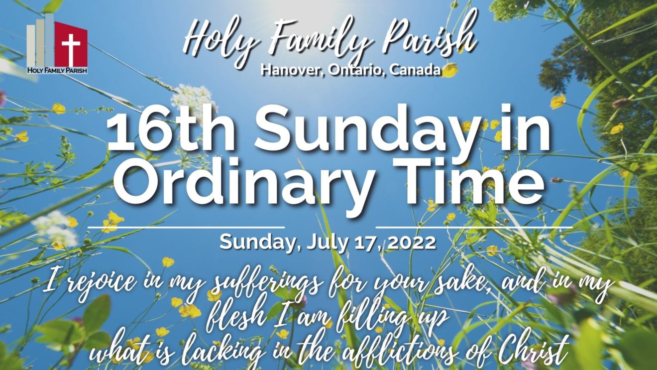 Holy Family Parish – A Catholic Parish in Hanover, Ontario, Canada